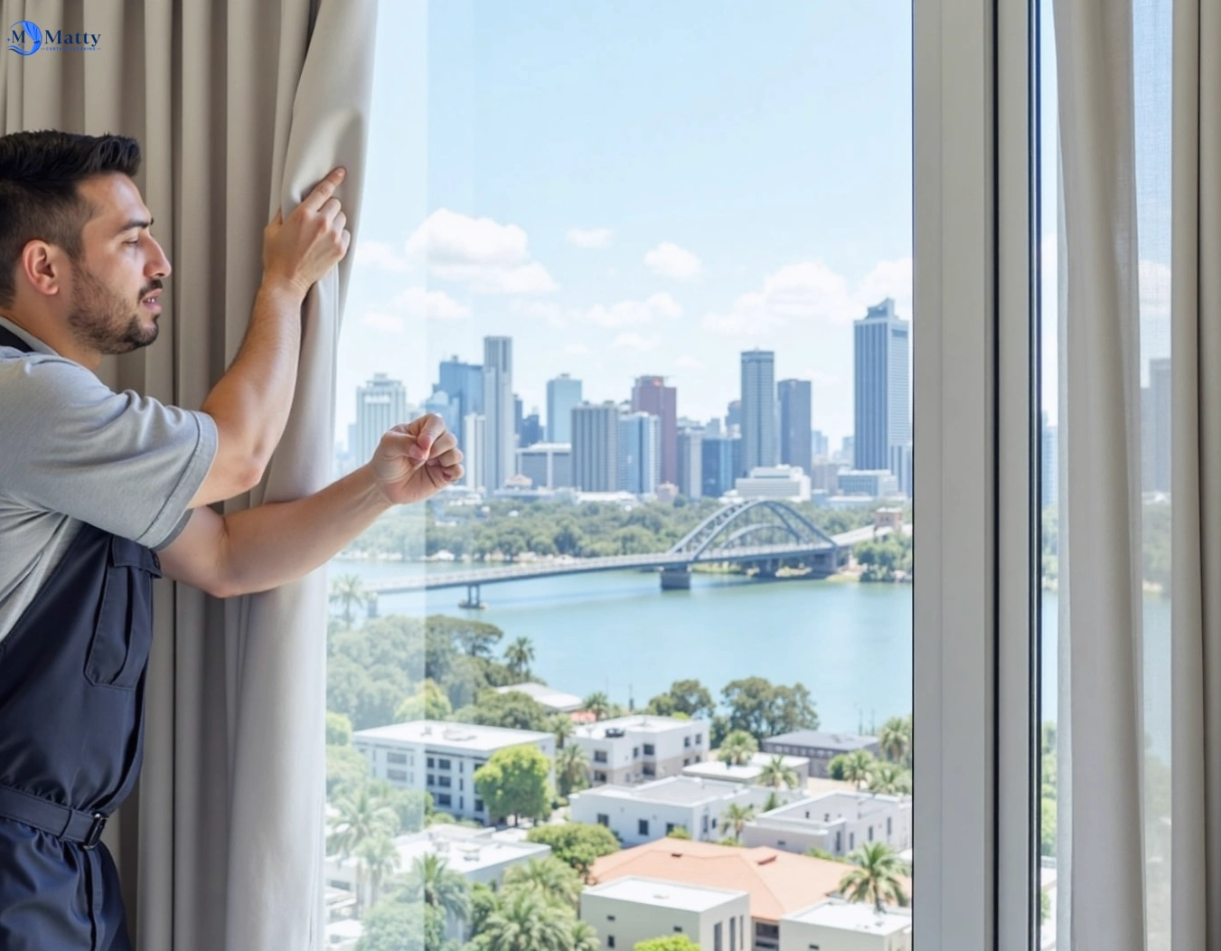 Professional curtain steam cleaning service beaumont-hills-nsw QLD by Matty Curtain Cleaning